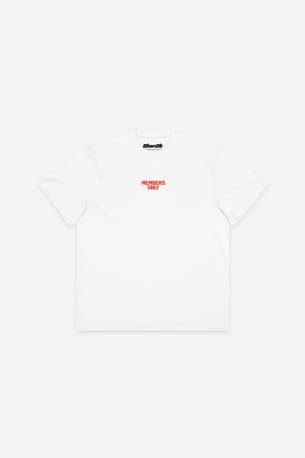 Members Only -  Oversized heavyweight t-shirt (White)