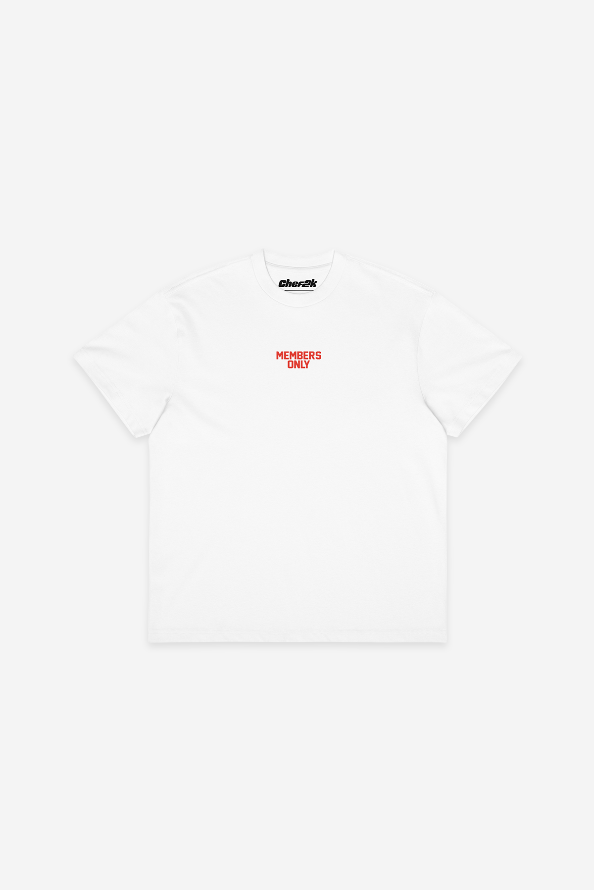 Members Only -  Oversized heavyweight t-shirt (White)